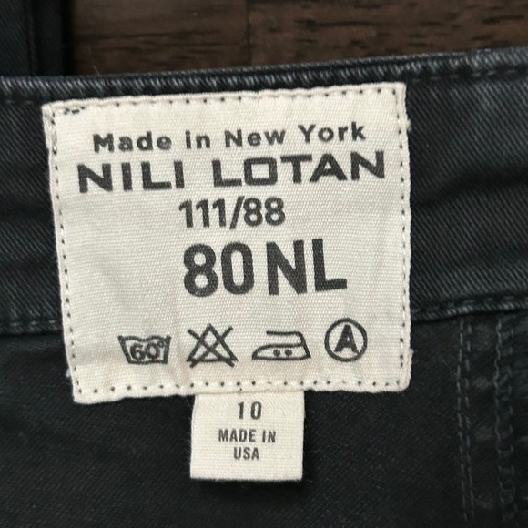 NILI LOTAN Womens Pants Cropped  Ankle Zip Gray Military 111/88 80NLSize 10 - Picture 6 of 11